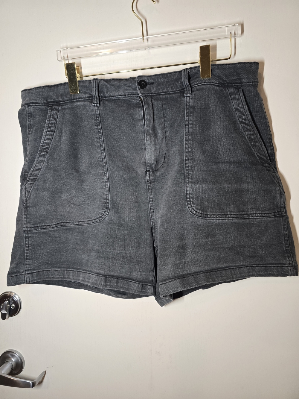 Dex Women's Washed Charcoal Jean Utility Shorts